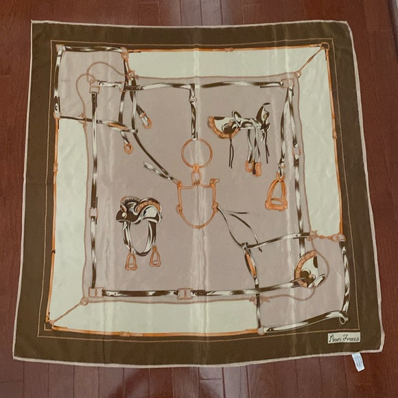 Vintage Mari France Silk Equestrian Scarf - Picture 10 of 10